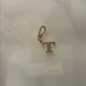 Gold Initial T Charm